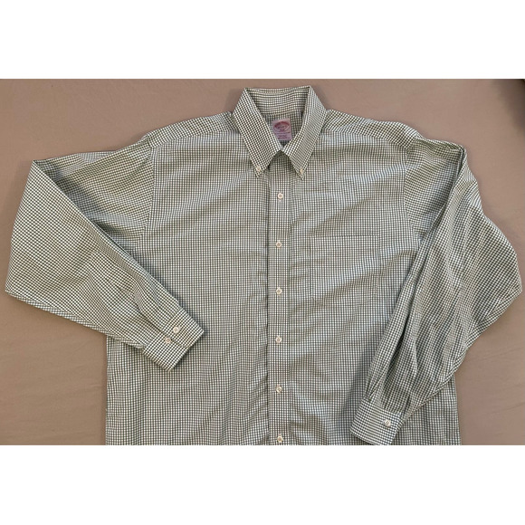 Brooks Brothers Other - BROOKS BROTHERS Shirt EUC Green White Stripe Sz 16.5-34/35  Original Polo Shirt